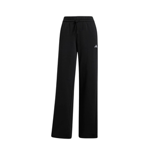 adidas阿迪达斯春季女款针织长裤中腰宽松运动休闲裤 JC5921