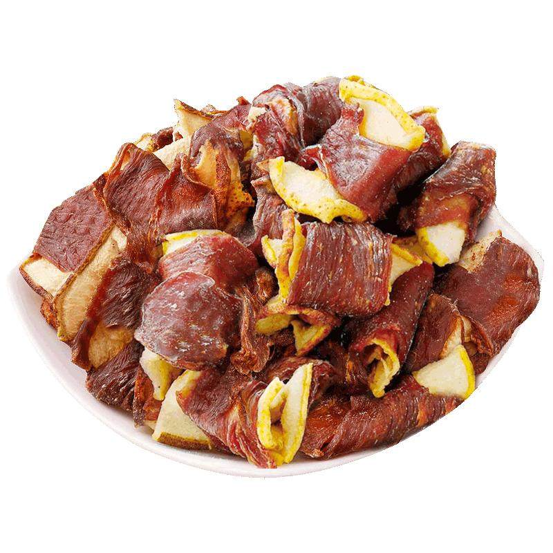 狗狗零食鸭肉缠雪梨卷磨牙棒绕雪梨冻干中小型犬小狗零食肉干营养
