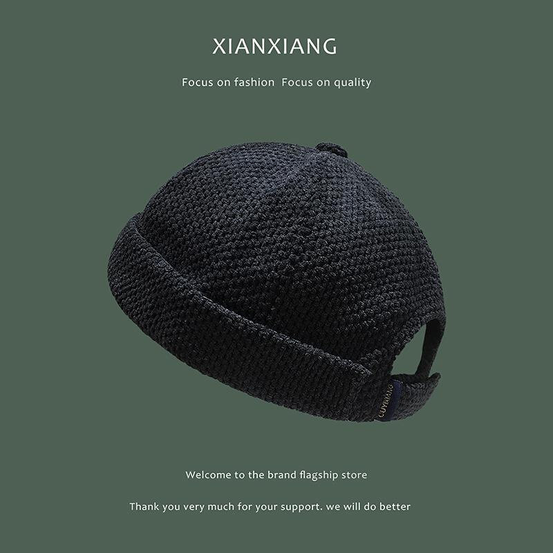 网红日系檐瓜皮帽牌英伦复古贝雷帽子女春夏街头嘻哈地主帽