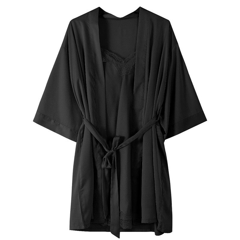 维多利亚真丝睡衣女家居服套装