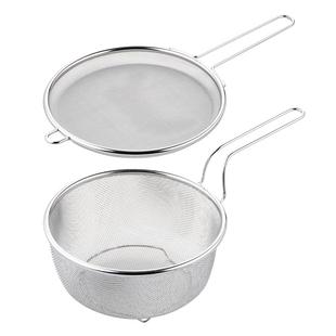 onlycook加深304不锈钢漏勺细网油格厨房油炸过滤网筛煮面沥水篮