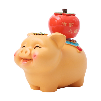 创意吉祥物大象心象事成诸事大吉办公室卧室客厅祝福摆件伴手礼