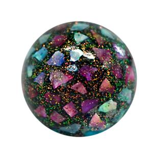 髹新非遗大漆珠高工螺钿多宝单珠diy饰品配件多色散珠手链串珠子