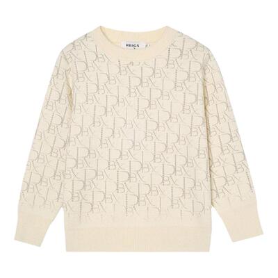 RBIGX瑞比克字母印花针织毛衣