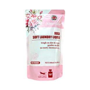 英国进口克丝漫玫瑰柔顺洗衣液植物精华袋装清洗液无酒精持久留香