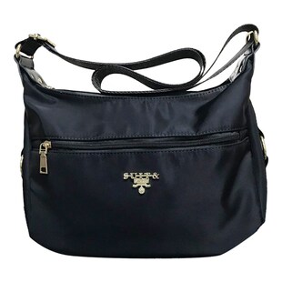 女包牛津布单肩包斜挎大容量新款轻便中年妈妈高端大气休闲新月包