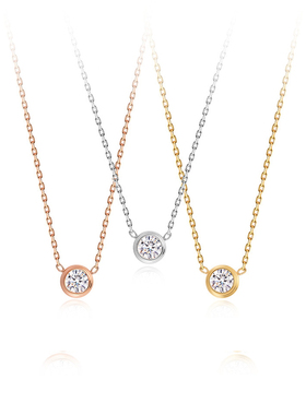 女不掉色不过敏项链锁骨链毛衣链