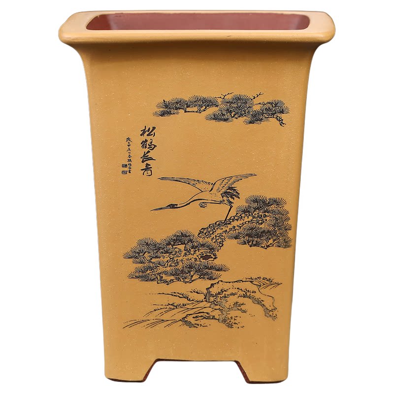 兰花花盆四方精品紫砂花盆特价