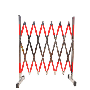 精品不锈钢移动伸缩护栏户外电力施工隔离栅栏学校幼儿园安全围栏