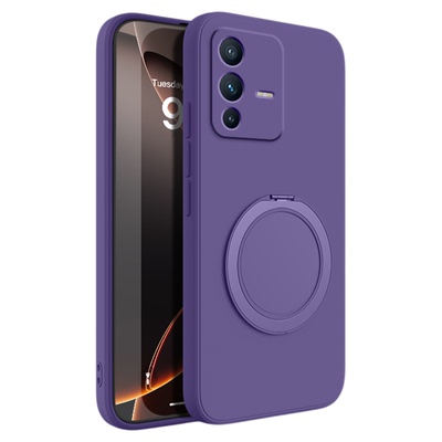 适用vivoS12手机壳S12Pro新款vivo液态硅胶viv0保护套vovos支点壳带支架全包防摔vovis男女por外壳p高级感后