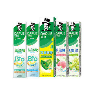 DARLIE好来原黑人牙膏超白薄荷小苏打抗口气含氟成人清新官方