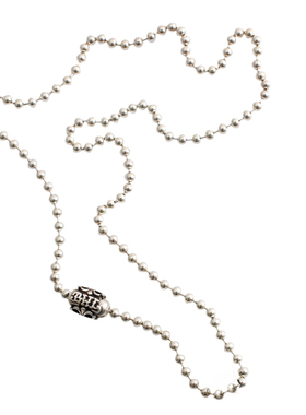 一休老银匠园珠卡扣4mm项链