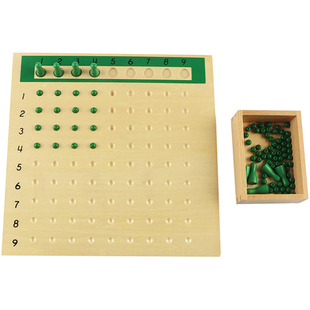 可美特蒙氏数学教具乘除法板蒙特梭利数字运算3-6岁学习玩具乘除