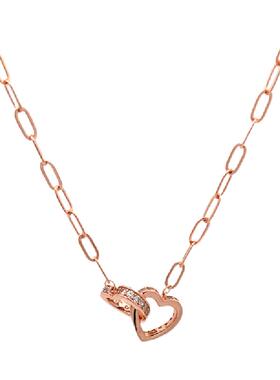 环形圆盘七夕轻奢小众项链送女友