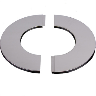 不锈钢分体粘贴装饰盖热水器排烟管管道装饰圈镀锌钢管墙洞遮丑盖