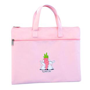 产检收纳袋资料袋孕妇多功能手提孕妇孕检袋可爱档案袋大容量文件袋拉链式手提袋帆布装病理收纳袋证件收纳包