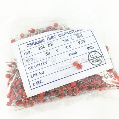 瓷片电容器1040.1uF100NF50V1nF1030.01UF102473一包224