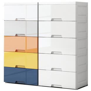 加厚塑料抽屉式收纳柜宝宝婴儿童衣服整理柜省空间家用整理储物柜