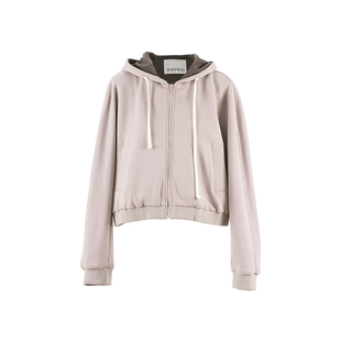 YOEYYOU 设计师品牌 25秋冬新品 短款宽松卫衣外套/弧形打褶卫裤