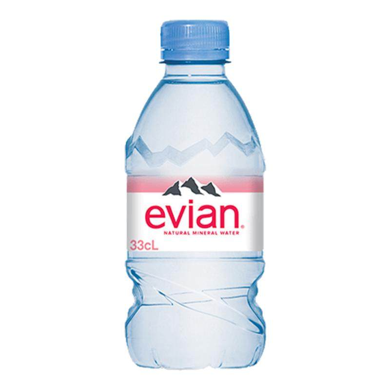 法国进口原装依云evian矿泉水330ml*6瓶装小瓶水500ml弱碱性水