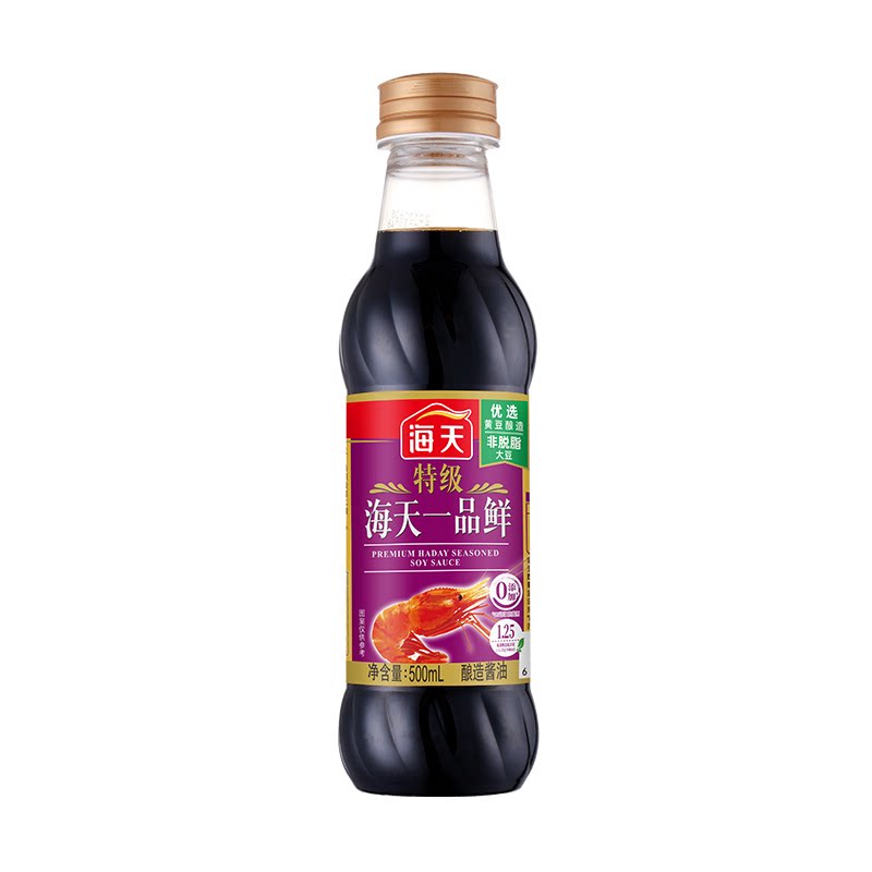 海天特级一品鲜500ml酿造酱油