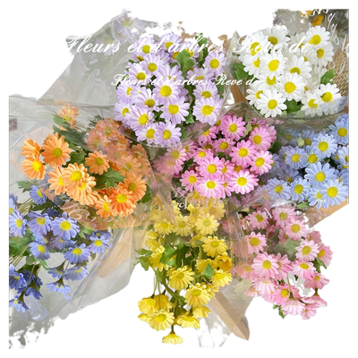 小雏菊洋甘菊仿真花束绿植小清新