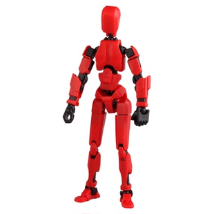 幸运人偶13关节可动3D打印人偶玩具第3代假人玩偶DIY全身解压