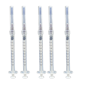 一次性医用螺口注射器1毫升针筒5/20ml针管螺旋口注器针管带针头