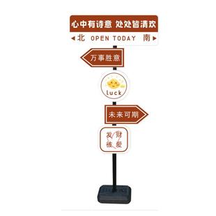 想你的风还是吹到了路牌定制网红路引导向牌标识牌户外广告牌路标店门口打卡指示牌kt板支架移动我在xx很想你