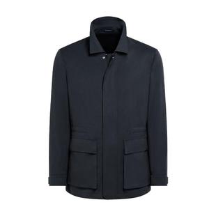 SUITSUPPLY藏青色男士休闲猎装夹克外套休闲