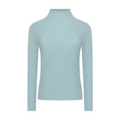 GEGINA吉吉娜女装半高领纯色百搭针织衫羊毛混纺打底上衣商场同款