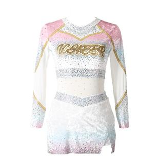 啦啦操比赛服装儿童啦啦队表演演出服装定制啦啦队套装成人拉拉操