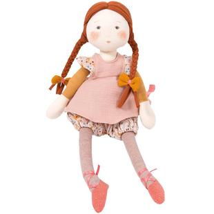 法国moulinroty茉兰若缇儿童花朵女孩芙蓉布艺玩偶公仔七夕节礼物