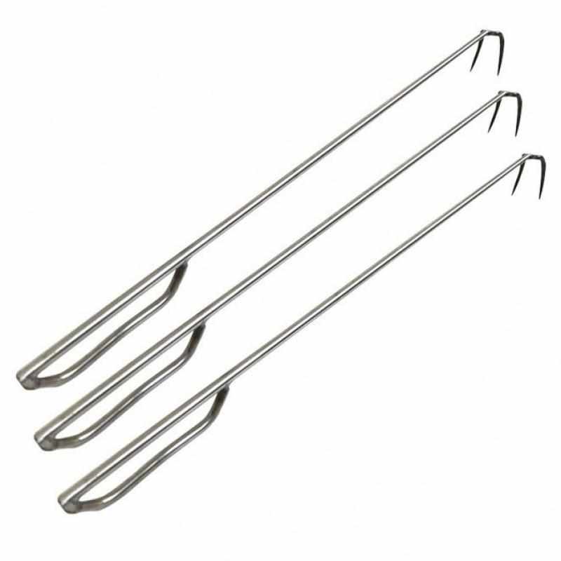 做扣肉工具不锈钢捞肉卤味炸扣肉双钩汤勾抓钩烧腊钩烤鸭猪肉沟木