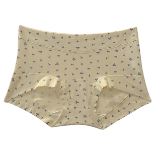 碎花包臀女士内裤纯棉10A抑菌加长裆2026新款夏薄款舒适平角短裤