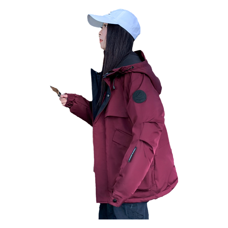 短款韩版宽松情侣款面包服