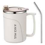 杯子加厚不锈钢马克杯带盖女办公室咖啡杯水杯泡茶杯男喝水杯专用