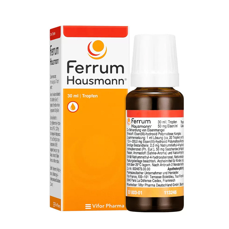 德国hausmann早产儿补铁滴剂30ml