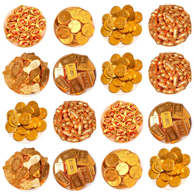 徐福记金币元宝牛奶巧克力散装糖果结婚喜糖年货零食（代可可脂）