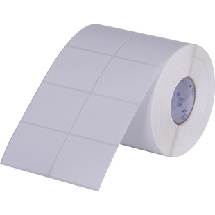 铜版纸不干胶标签打印纸条码贴纸32二维码19铜板30服装40吊牌50合格证60超市80*100价格定做x打标机碳带定制