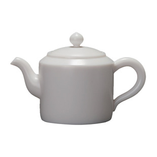 古垚/陈清宜德化白瓷茶壶大号陶瓷功夫茶具白色手工单壶/直爽壶