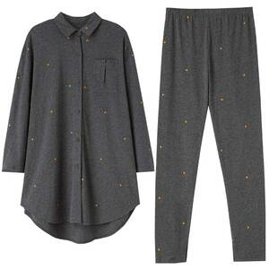 妮狄娅秋季女纯棉时尚外穿家居服