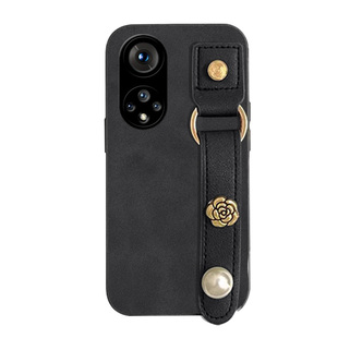 简约羊巴皮腕带适用华为nova9手机壳80皮质11防摔12Pro女款mate50软P30/40荣耀50女款70高级感60SE潮牌外壳10