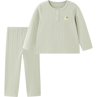 英氏套装男女童莫代尔长袖秋衣裤