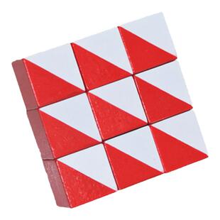 韦氏智力测试正方形红白特殊木块积木木片diy图形儿童幼儿启蒙