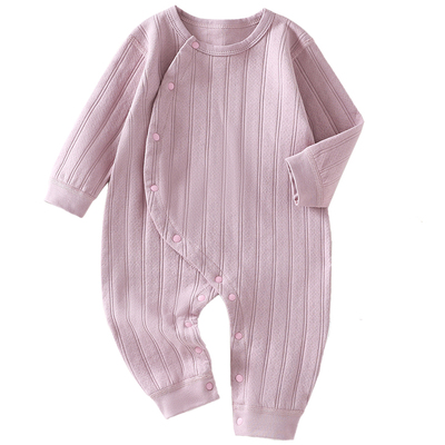 婴儿衣服a类新春纯棉无骨男女宝宝保暖连体衣哈衣新生儿睡衣爬服