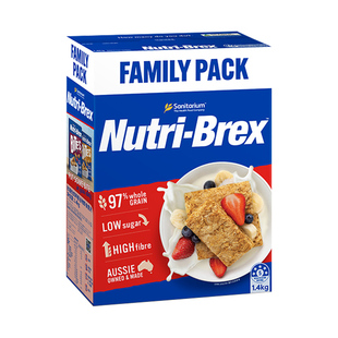 欣善怡weetbix麦片低脂卡热量无糖精谷物燕麦块饼干饱腹健身早餐