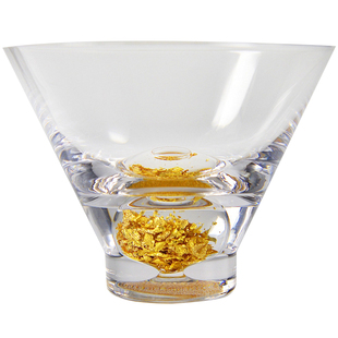 日式描金玻璃品茗杯金箔杯斗笠茶具一口杯茶盅水晶耐热个人小茶杯