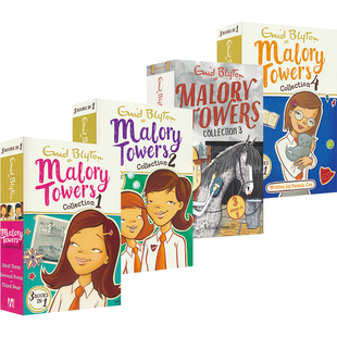 Enid Blyton 伊妮德布莱顿 The Malory Towers 1-12马洛里塔合订本故事集4册 女孩校园小说 桥梁章节书 英语读物 英文进口原版