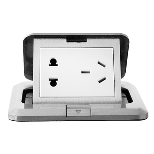 西门子五孔地插座 隐藏式 不锈钢防水 弹出地面地板无阻尼10A地插